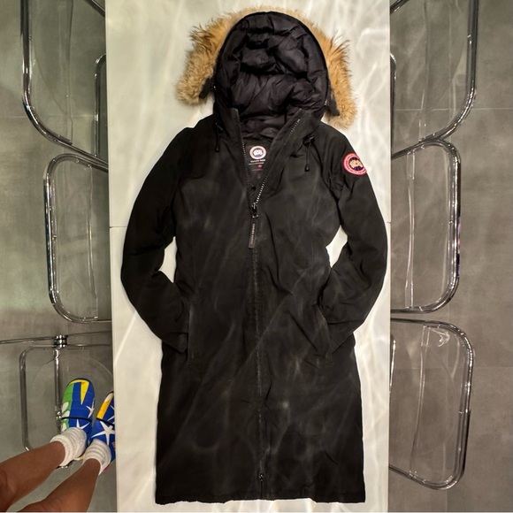 vintage canada goose shin length down parka - Picture 8 of 8